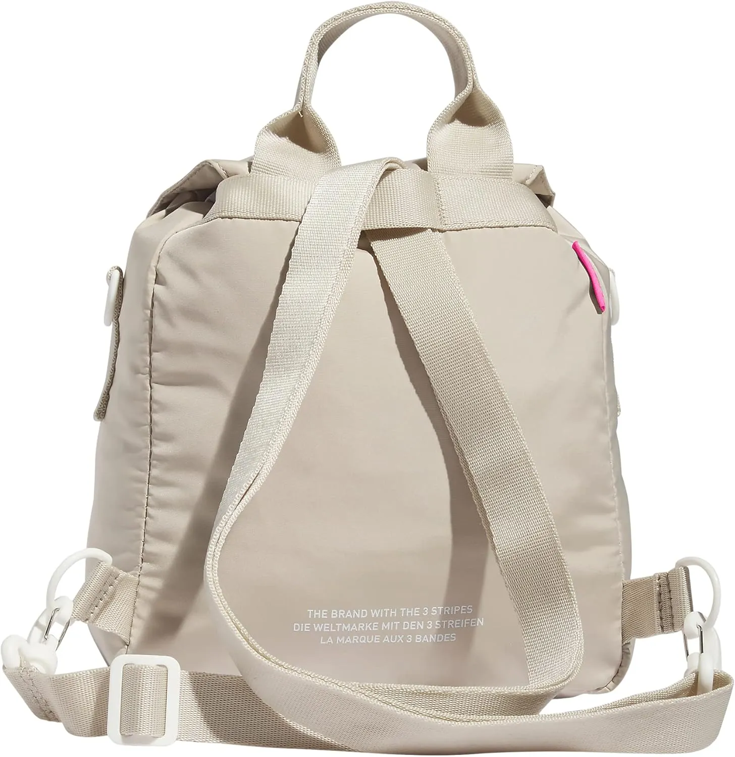 adidas Originals Micro 3.0 Mini Backpack, Wonder Beige/Lucid Pink, One Size