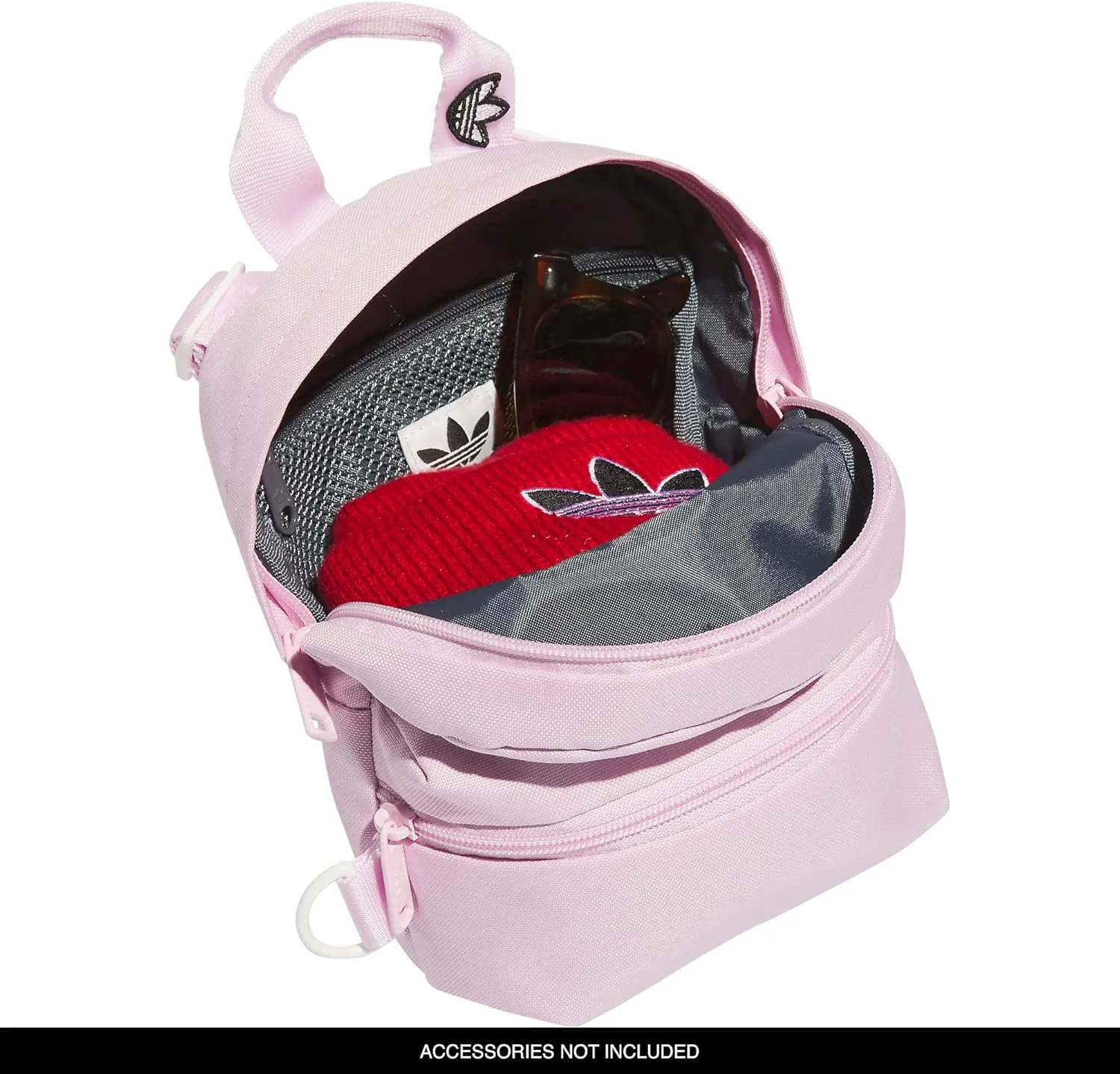 adidas Originals Trefoil 2.0 Mini Backpack Small Travel Bag, Orchid Fusion Purple, One Size