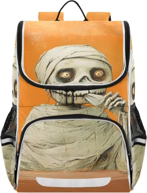 AIXIWAWA Kids Backpack-Mummy Drinking, Large Capacity Causal Daypack Book Bag with Reflective Strips for Boys Girls Adults 12.2 x 7.8 x 16.1 in