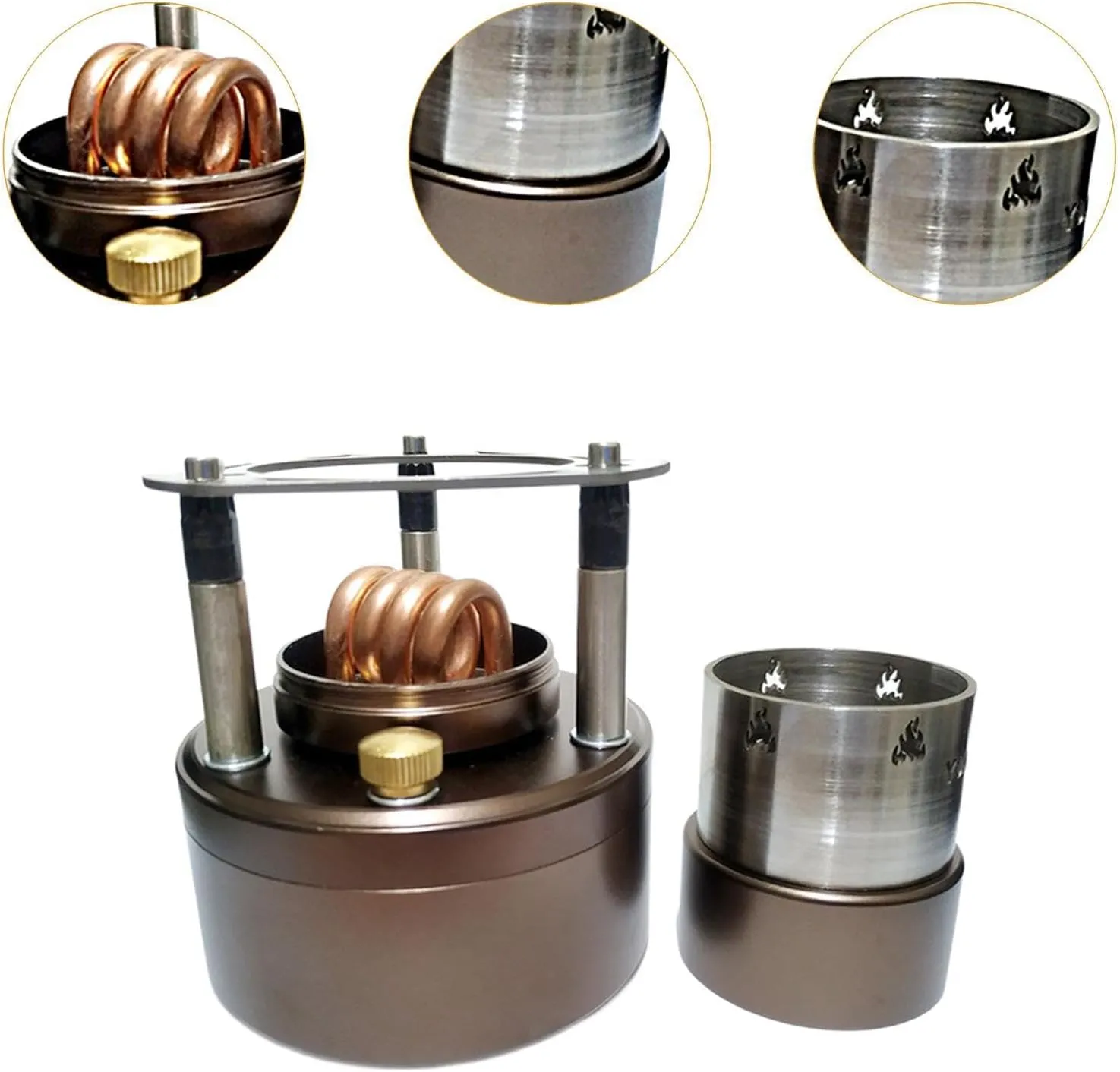 Alcohol Burner Alcohol Furnace Burner Cooking Burner Efficient Compact Camp Furnace, Spirit Burner for Barbecue Trips Picnic