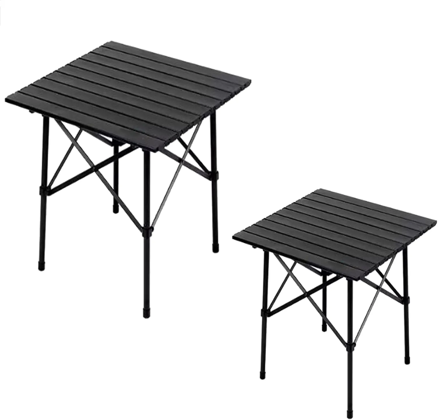 Aluminum Camping Table Portable Picnic Table Roll Up Camping Table Compact Structure with Carry Bag for Camp Party & Events