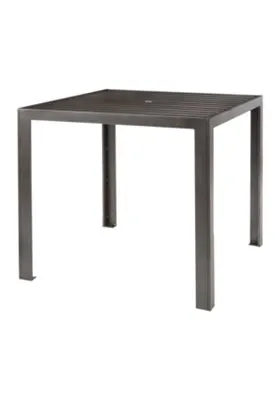 Aluminum Slat 42" Square Bar Umbrella Table by Tropitone