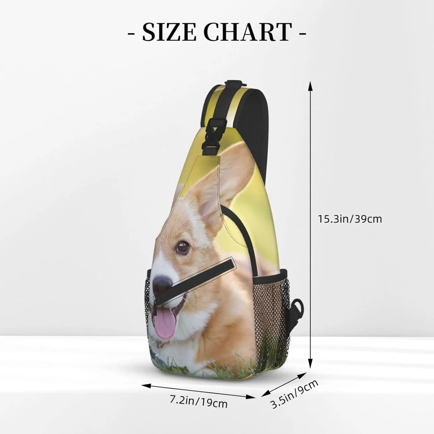 AMRANDOM Sling Bag Multipurpose Chest Crossbody with Adjustable Strap Outdoor Backpack