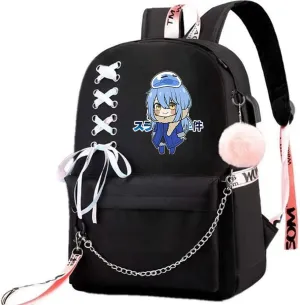 Anime Tensei Shitara Slime Datta Ken Rimuru Tempest Backpack Backpack With Ribbon Pendant (1)