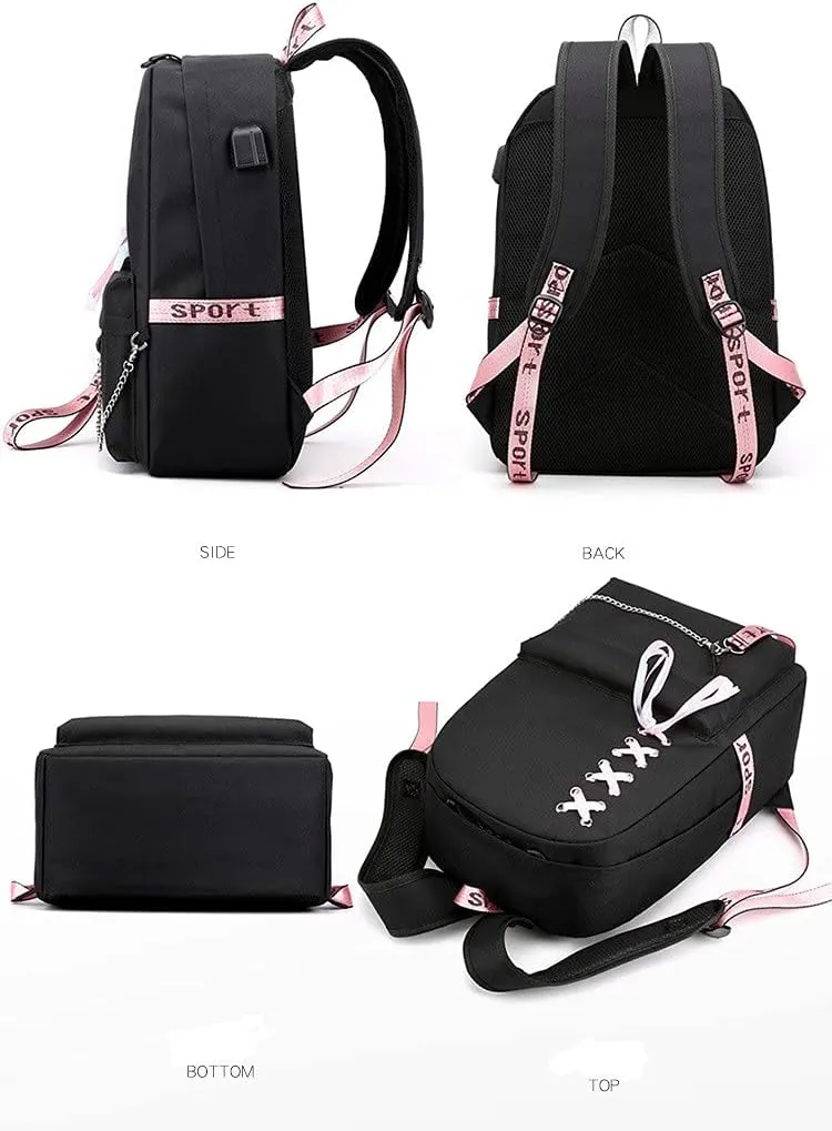 Anime Tensei Shitara Slime Datta Ken Rimuru Tempest Backpack Backpack With Ribbon Pendant (1)