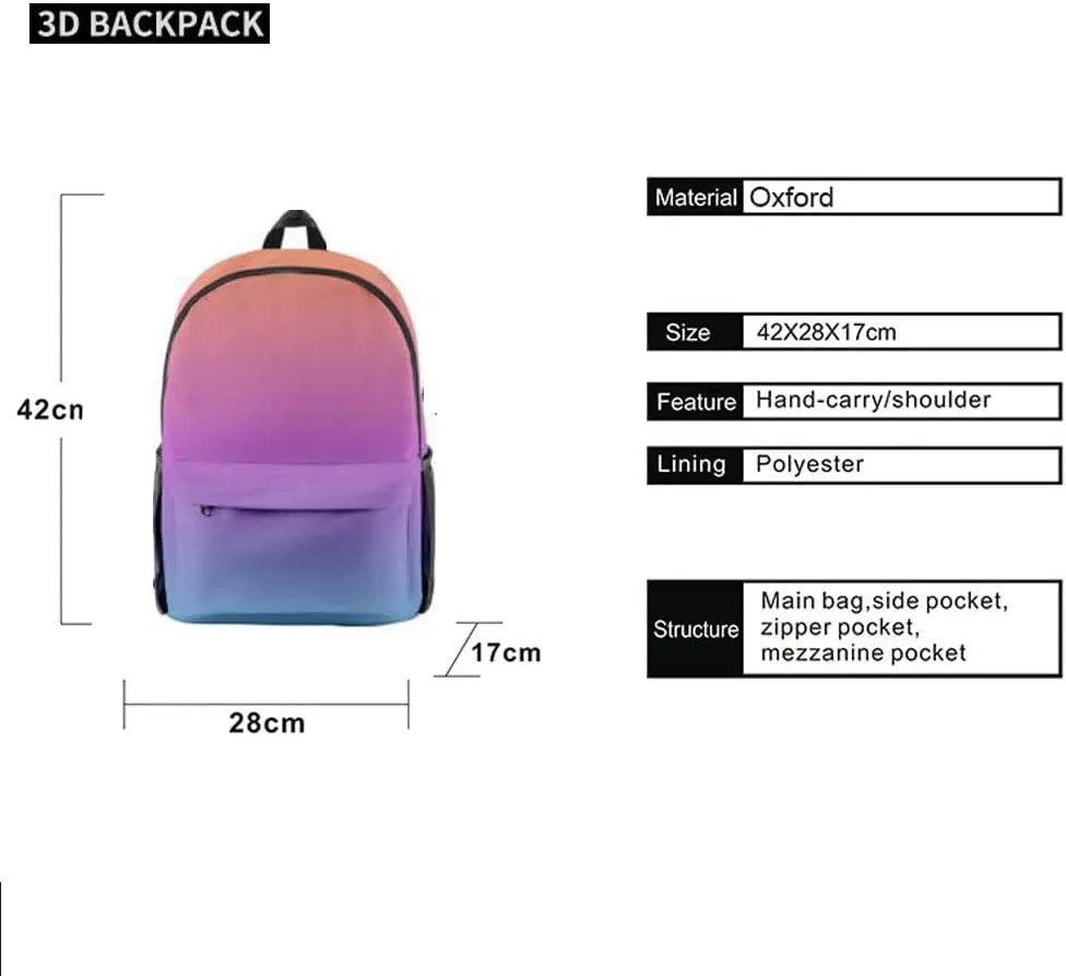 Anime Tonikawa Kawaii Backpack Tonikawa Kawaii Cosplay Daypack Rucksack Mochila 3 Pieces Girls (6)