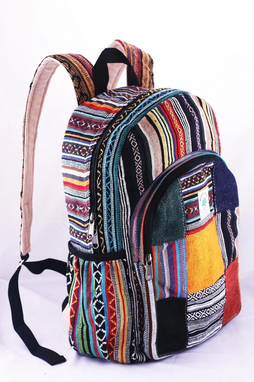 Anitya Hemp Backpack, Multi-Functional Pockets, Eco-Friendly, Unisex, Hiking Daypack, Durable Rucksack (AHLB04)