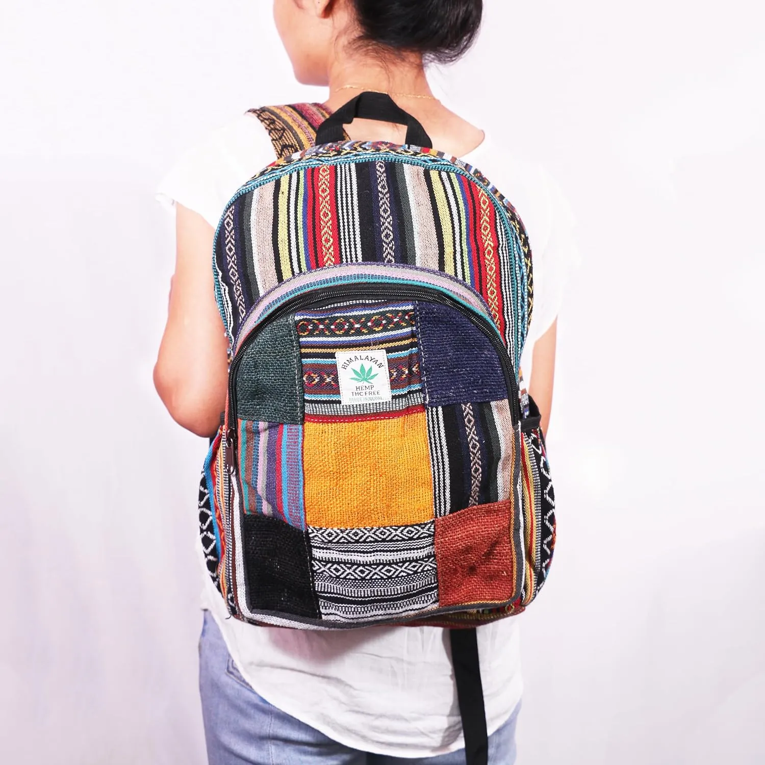 Anitya Hemp Backpack, Multi-Functional Pockets, Eco-Friendly, Unisex, Hiking Daypack, Durable Rucksack (AHLB04)