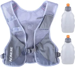 AONIJIE Ultralight Running Vest with Reflective Strip Breathable Hydration Backpack for Hiking Camping Marathon Cycling Race