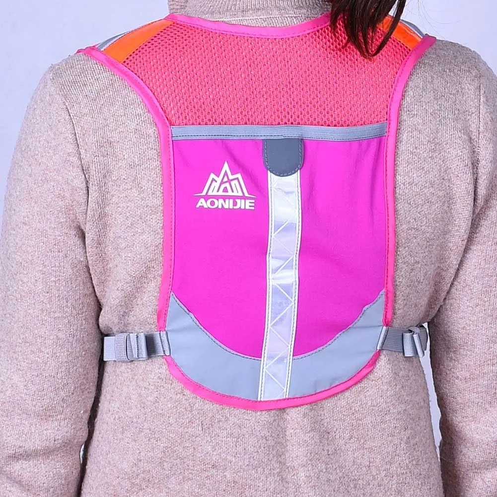 AONIJIE Ultralight Running Vest with Reflective Strip Breathable Hydration Backpack for Hiking Camping Marathon Cycling Race