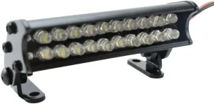 Apex RC Products 20 LED 55mm Black Aluminum Light Bar - Compatible with Traxxas, Redcat, ECX, AMP & More RC Vehicles - Super Bright LED Lights - 6V - Black Lens