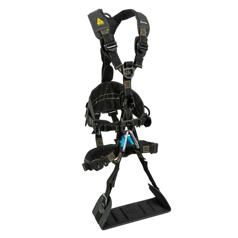 Arc Flash Wind & Tower Harness, 5 D-Rings, Removable Seat, Quick-Connect Legs