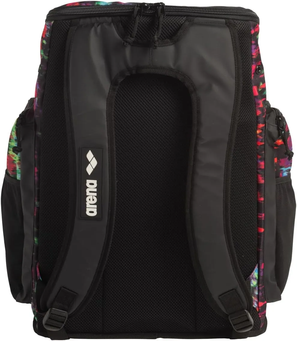ARENA Spiky III Backpack 45 Swimming Athlete Sports Gym Rucksack Large Training Gear Equipment Swim Bag for Men and Women, 45 Liters, Tie Dye