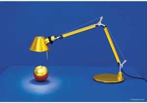 Artemide Tolomeo Table Lamp | with Base - Micro - Gold
