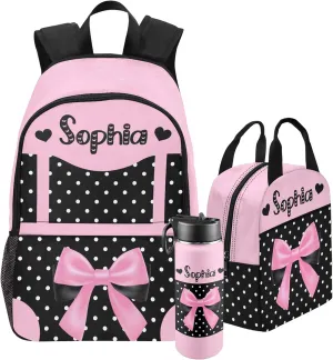 Artsadd Custom Kids Backpack Personalized Name Bookbags School Bag for Boys&Girls Preschool Elementary Kindergarten Backpack(A-design 01)