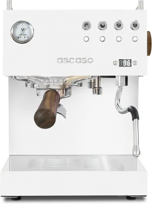 Ascaso Steel DUO PID, Programmable Espresso Machine w/Volumetric Controls, Dual Thermoblock, 120V (White)