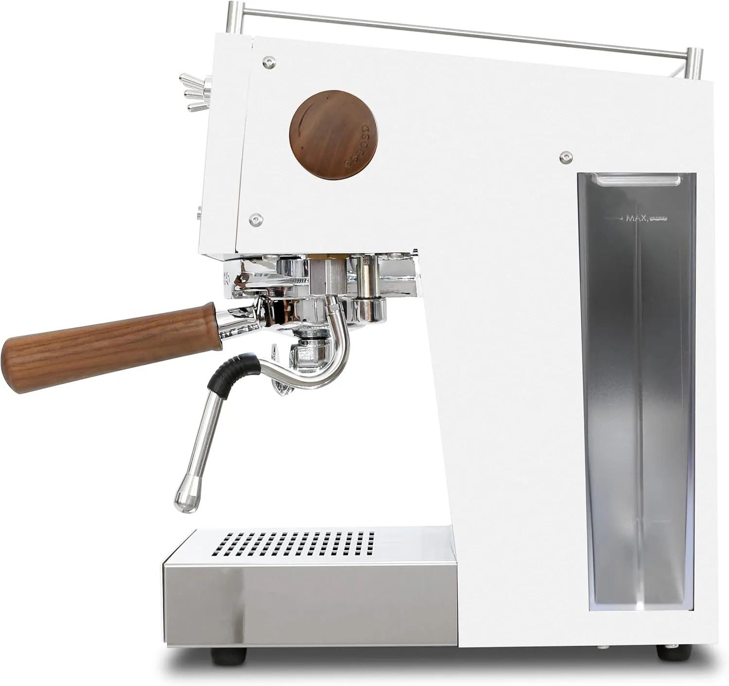 Ascaso Steel DUO PID, Programmable Espresso Machine w/Volumetric Controls, Dual Thermoblock, 120V (White)