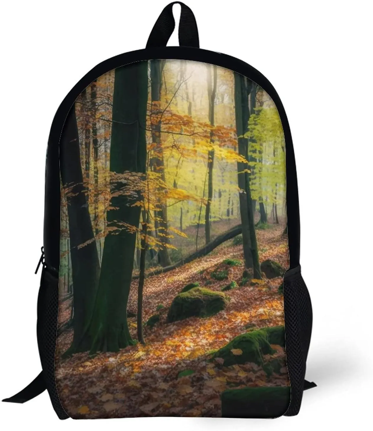 Autumn Forest Trees And Leaves Backpack with Adjustable Straps, Suitable for Travel Picnics Activities