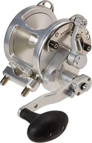Avet Reels 2-Speed H5.4:1,L2.4:1 Lever Drag Reel, Silver