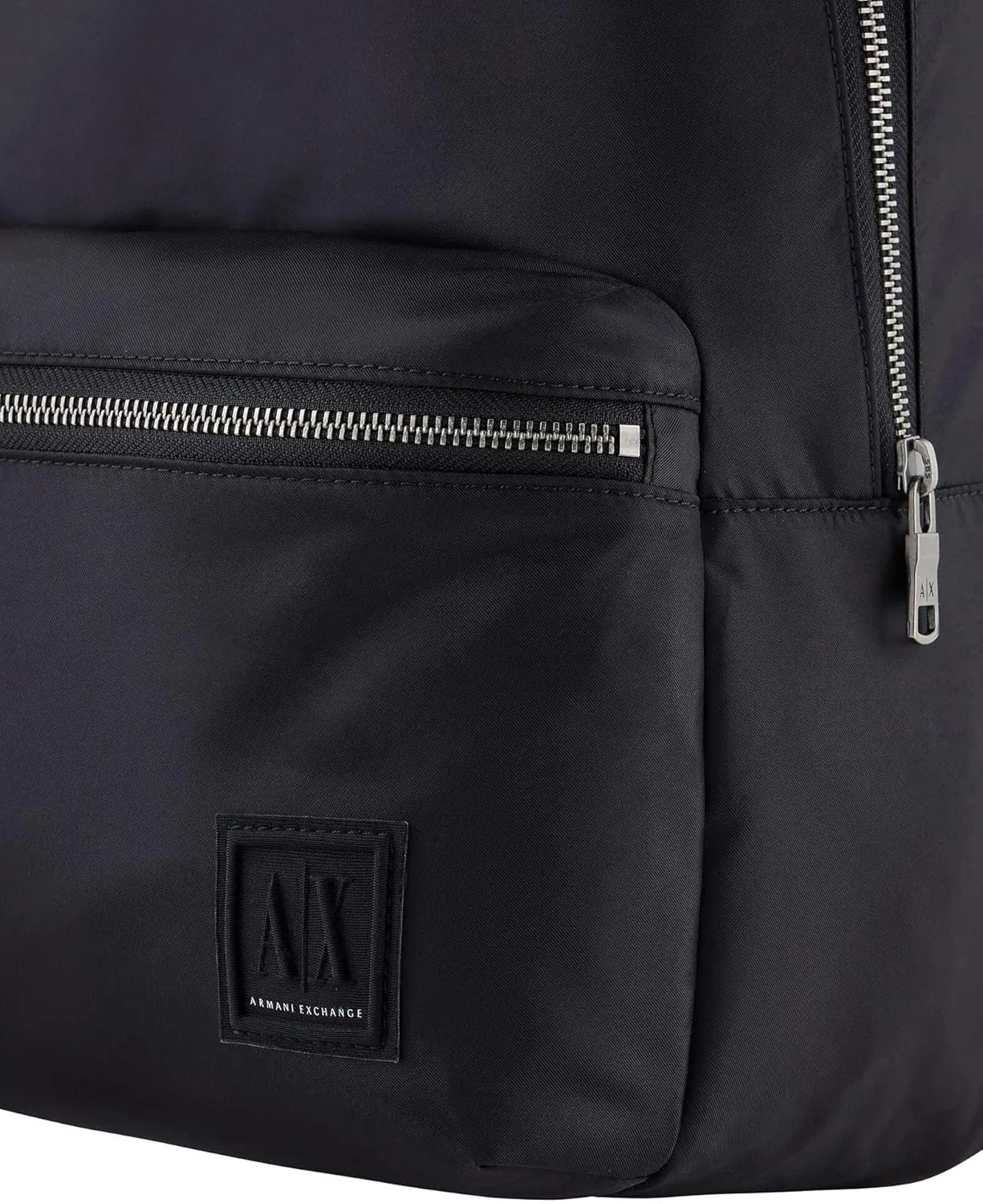 A｜X ARMANI EXCHANGE Men's Icon Backpack Bookbag, Black, One Size
