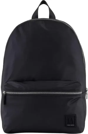 A｜X ARMANI EXCHANGE Men's Icon Backpack Bookbag, Black, One Size