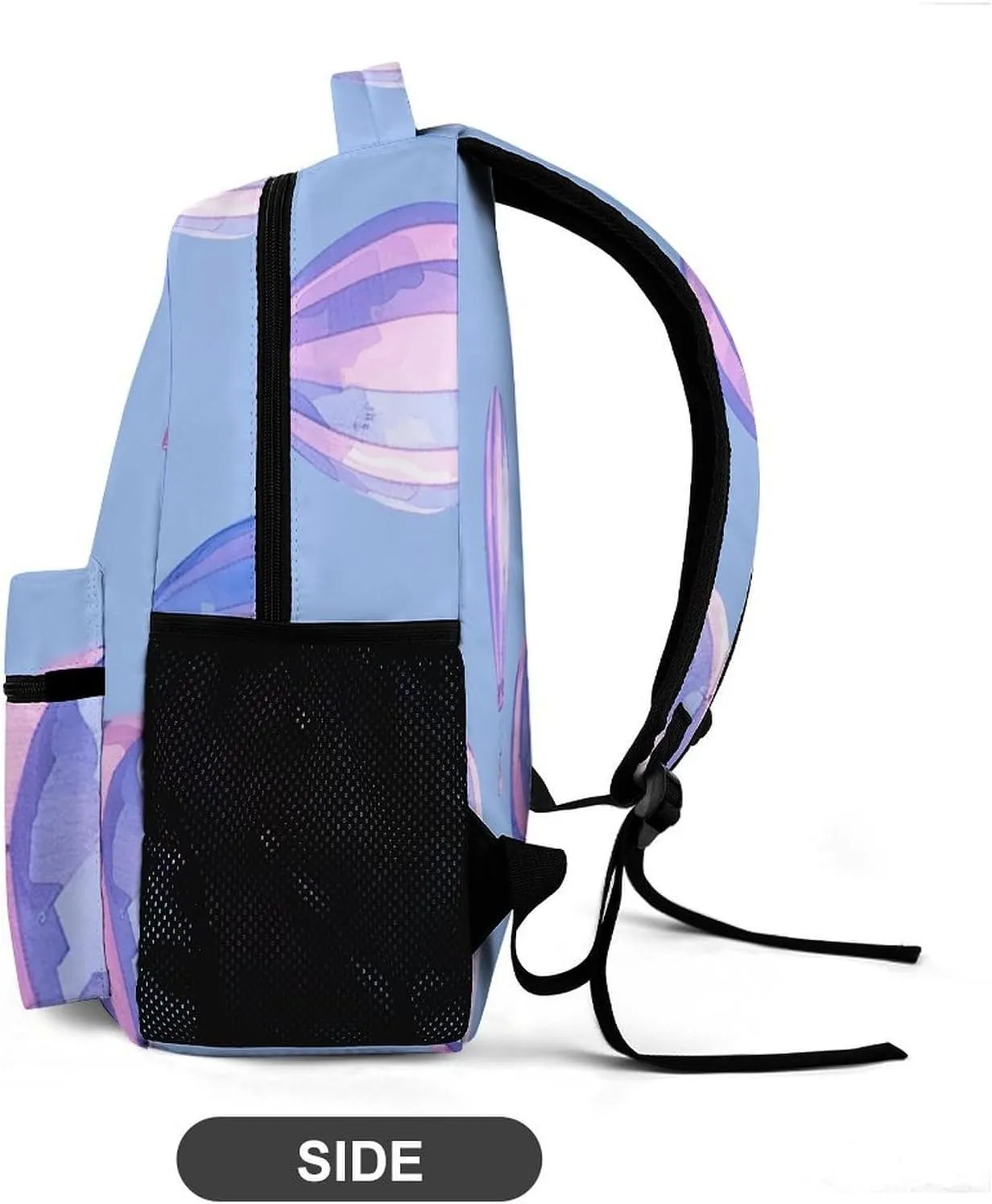 Backpack for Men Women Laptop Backpack Blue Hot Air Balloon Casual Daypack Laptop Bag for Travel