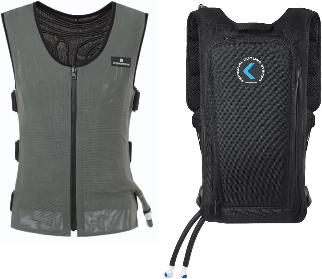 Backpack ICE Water Cooling System with Mesh Cooling Vest 3.0 Bladder Flow Control(Green)