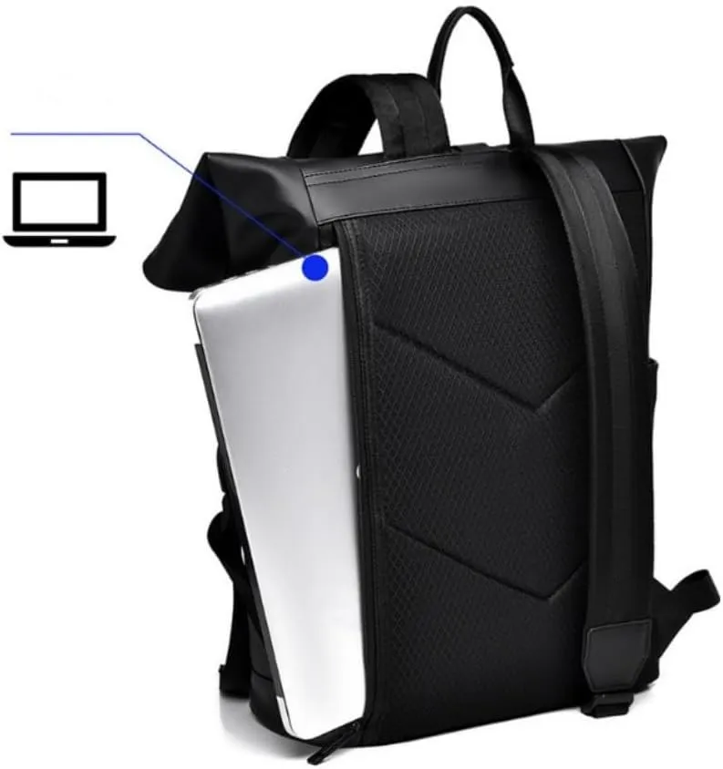 Backpack men's backpack simple casual backpack large capacity computer backpack fashionable laser backpack (silver gray)