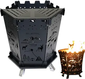 Backpacking Burner Stove - Portable Outdoor Cooking Burner, Lightweight Foldable Camp Stove | Lightweight Campfire Bonfire Rack, Multifunctional Compact Camping Stove for Hiking Trekking Survival
