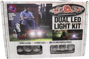 Bad Boy Mowers Dual LED Light Kit with Factory Switch, Black