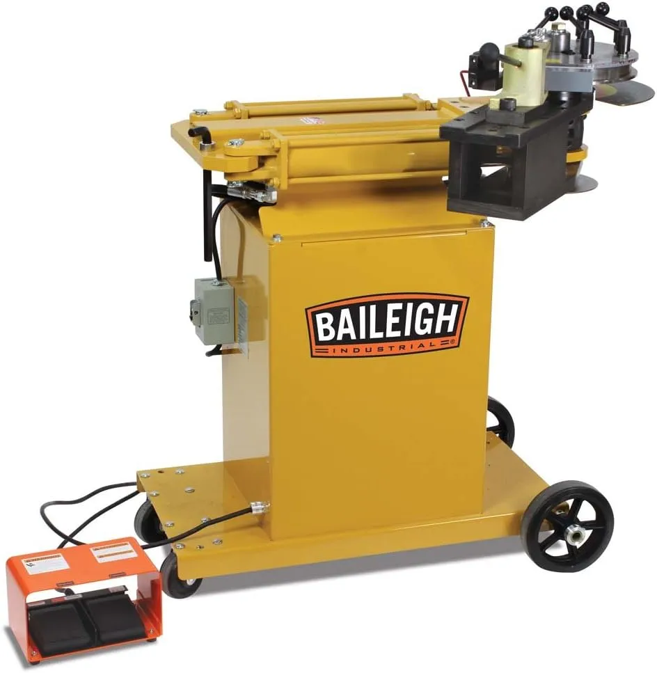 Baileigh RDB-150-AS Hydraulic Rotary Draw Pipe Bender with Auto Stop, 110V, 2" Mild Steel Pipe Schedule 40 Pipe Capacity