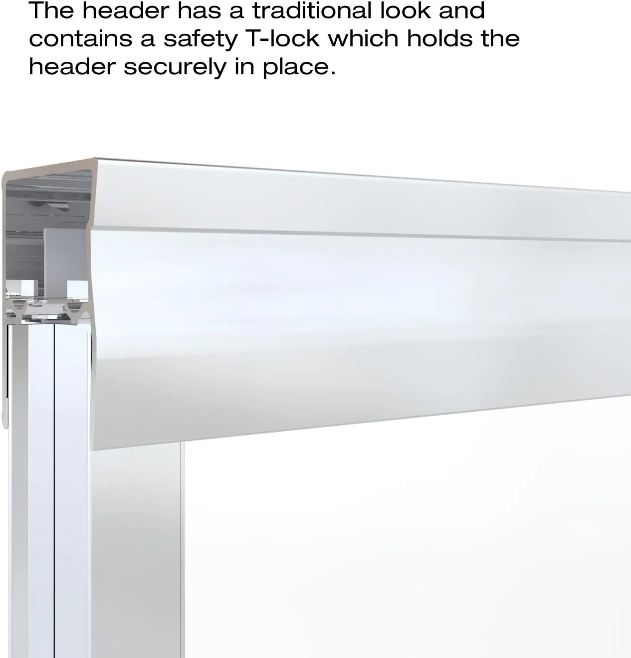 Basco Classic Sliding Shower Door, Fits 40-44 inch opening, Clear Glass, Silver Finish