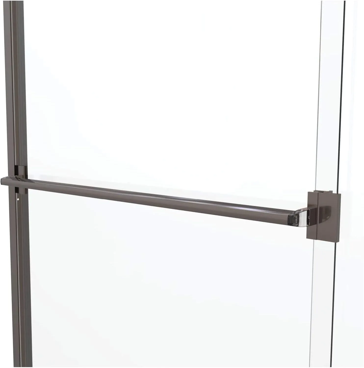 Basco Classic Sliding Shower Door, Fits 44-47 inch opening, Rain Glass, Oil Rubbed Bronze Finish