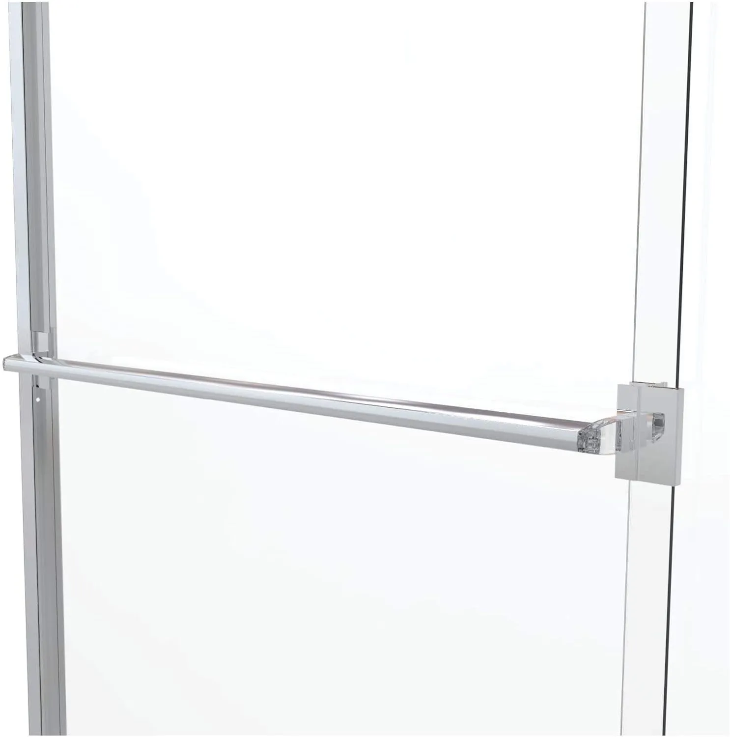 Basco Classic Sliding Shower Door, Fits 44-47 inch opening, Rain Glass, Oil Rubbed Bronze Finish