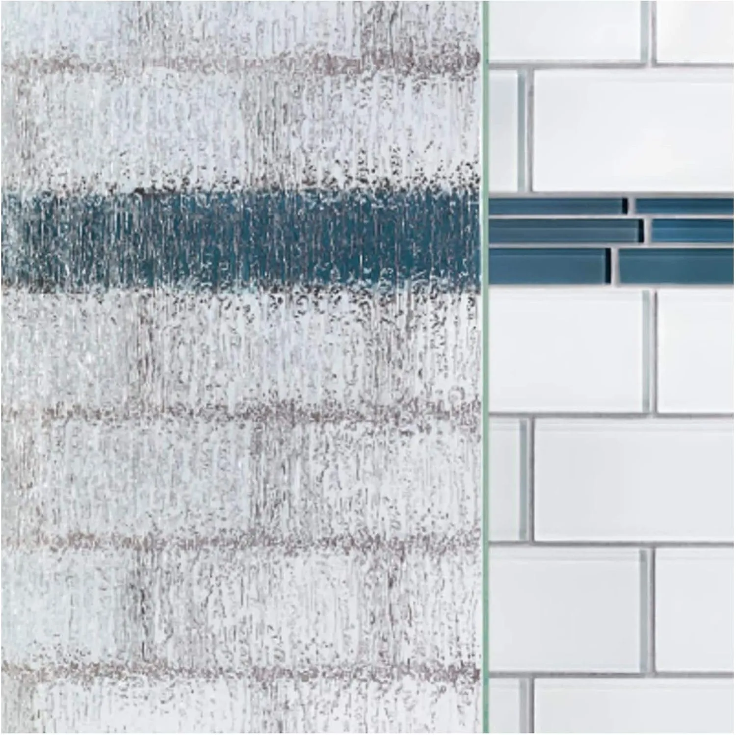 Basco Classic Sliding Shower Door, Fits 44-47 inch opening, Rain Glass, Oil Rubbed Bronze Finish
