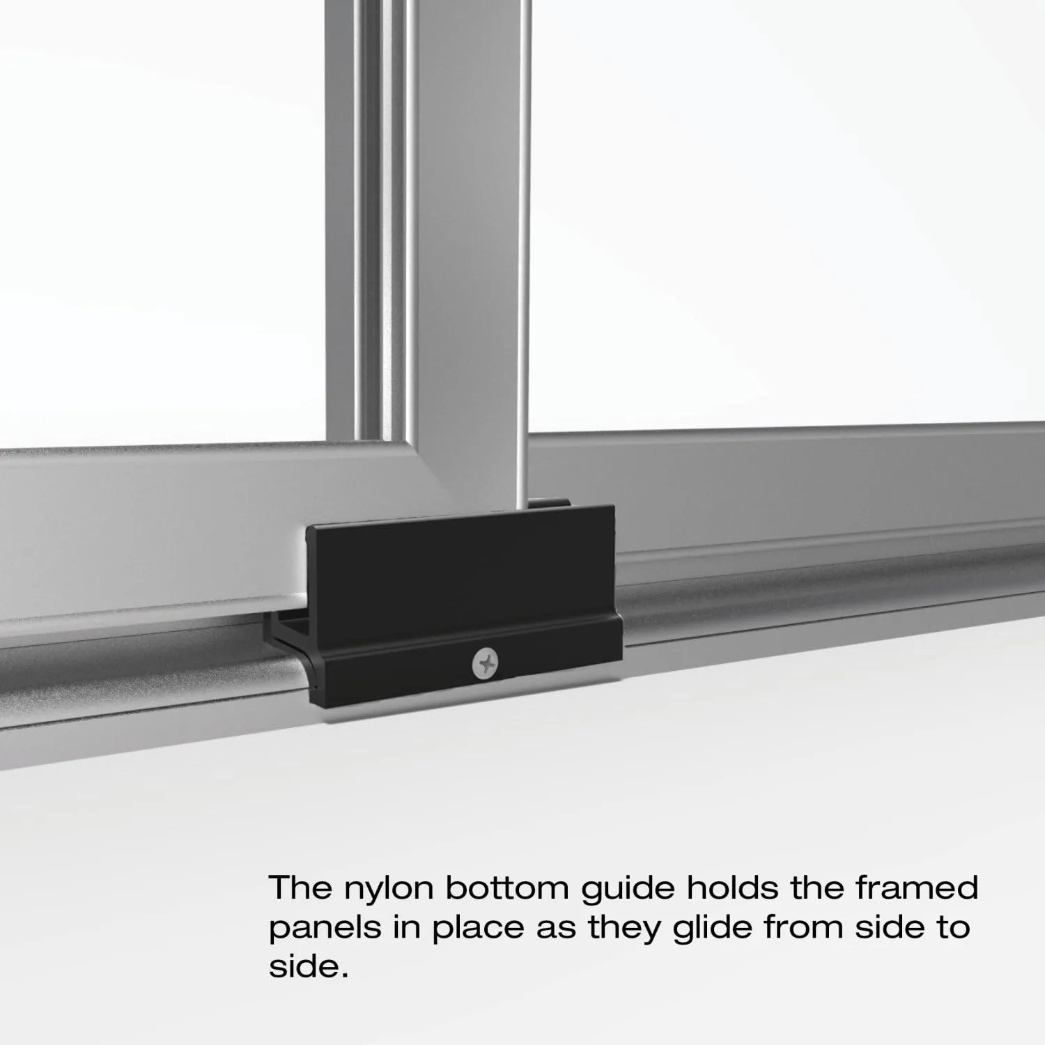 Basco Deluxe Framed Sliding Shower Door, Fits 42-44 inch opening, Obscure Glass, Brushed Nickel Finish