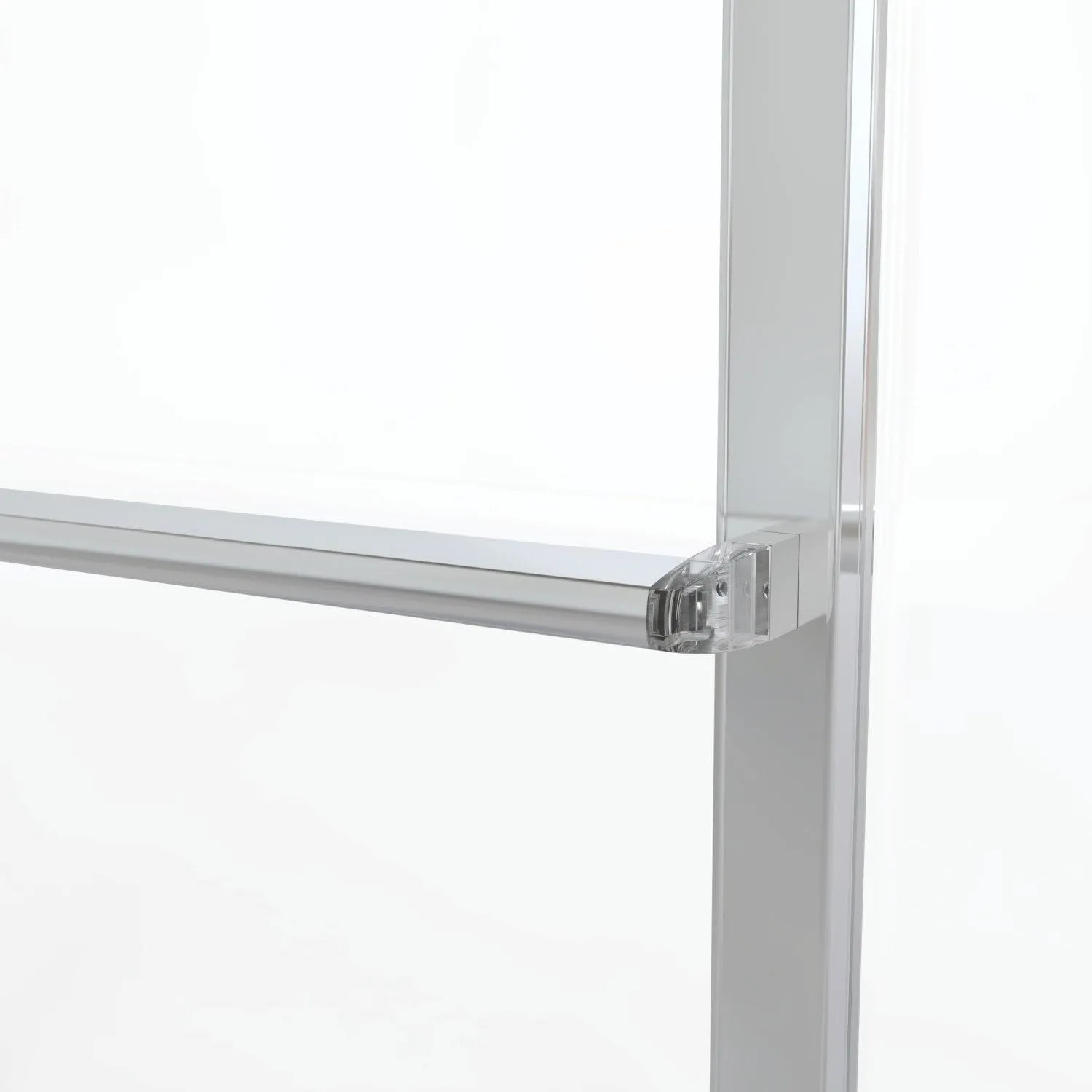 Basco Deluxe Framed Sliding Shower Door, Fits 42-44 inch opening, Obscure Glass, Brushed Nickel Finish