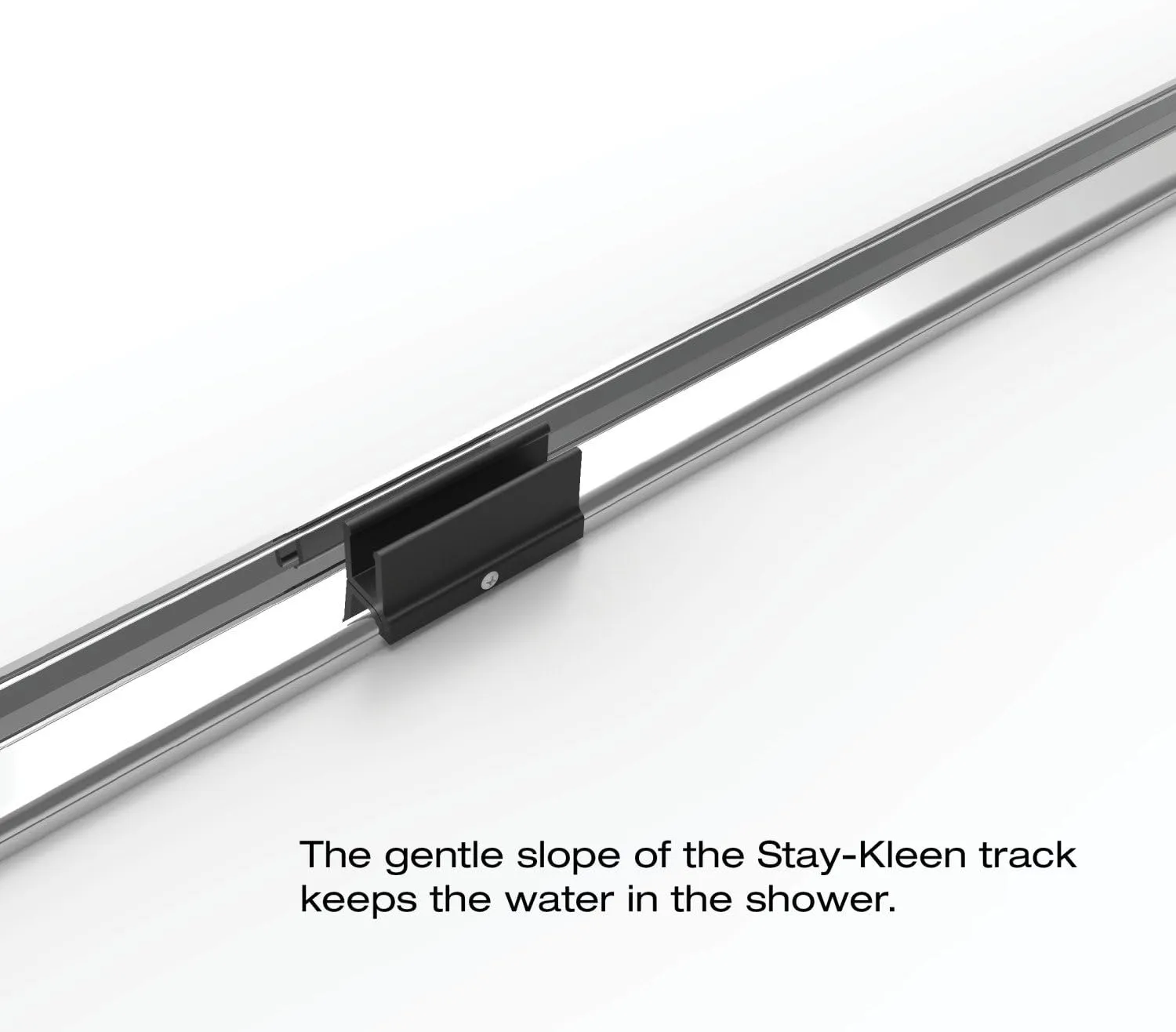 Basco Deluxe Framed Sliding Shower Door, Fits 42-44 inch opening, Obscure Glass, Brushed Nickel Finish