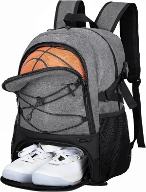 Basketball Bag Backpack with Ball Holder Shoes Compartment, Elite Backpack-Large Basketball Accessories Sports Bag
