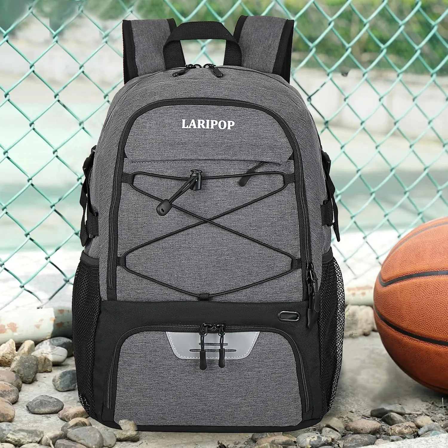 Basketball Bag Backpack with Ball Holder Shoes Compartment, Elite Backpack-Large Basketball Accessories Sports Bag