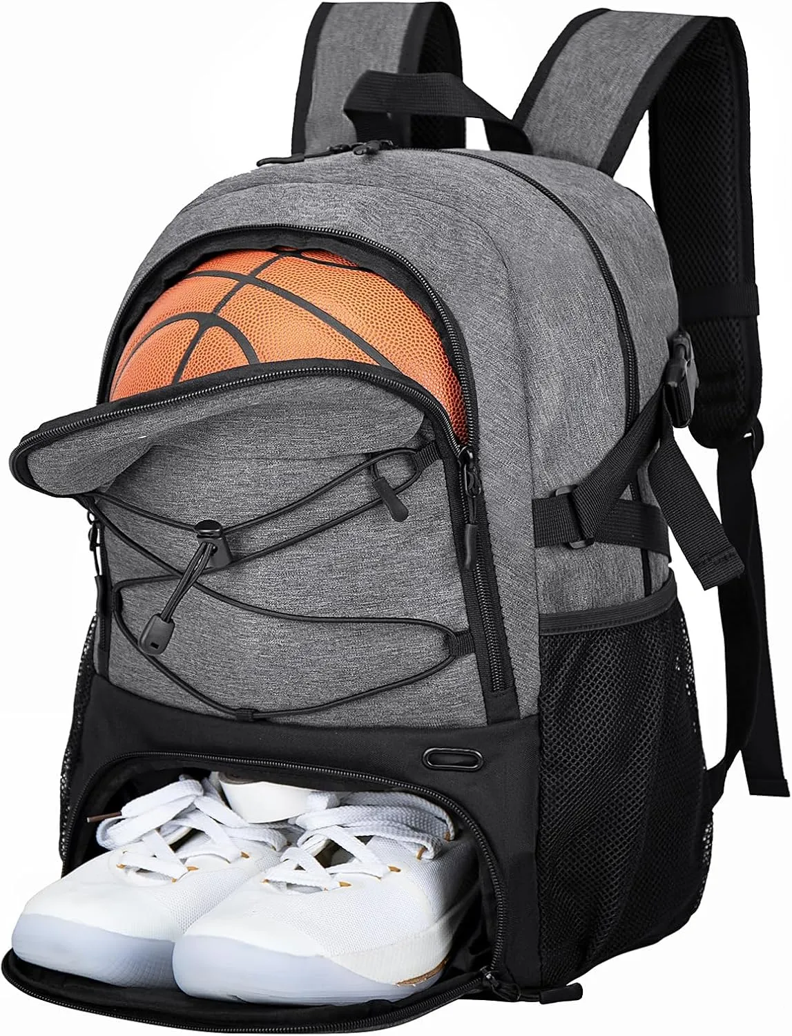 Basketball Bag Backpack with Ball Holder Shoes Compartment, Elite Backpack-Large Basketball Accessories Sports Bag