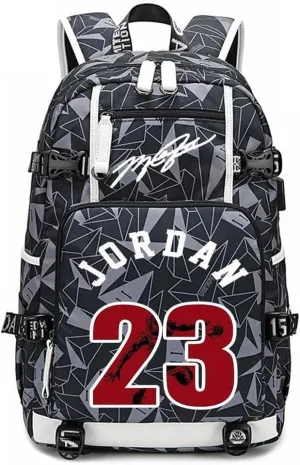 Basketball Player 23 Student School Bag, Laptop Backpack, Ultra-Light Travel Bag, For Men And Women (Planet1)
