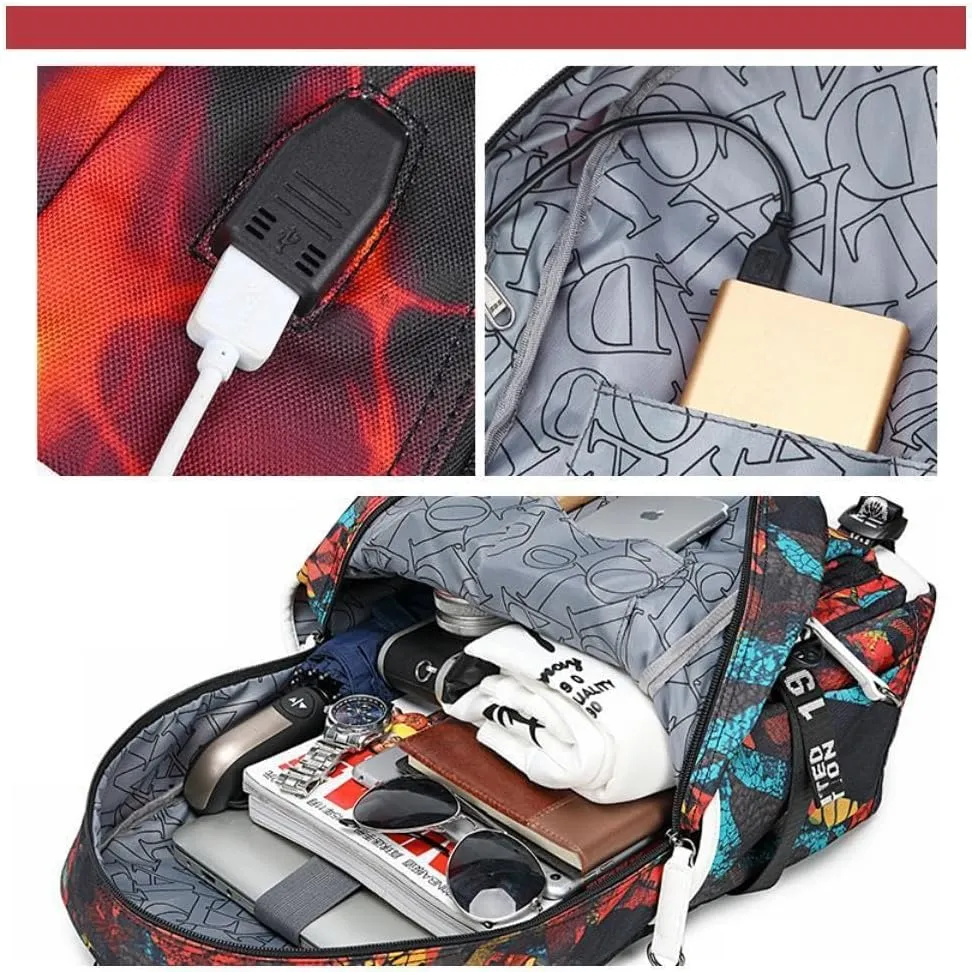 Basketball Player 23 Student School Bag, Laptop Backpack, Ultra-Light Travel Bag, For Men And Women (Planet1)