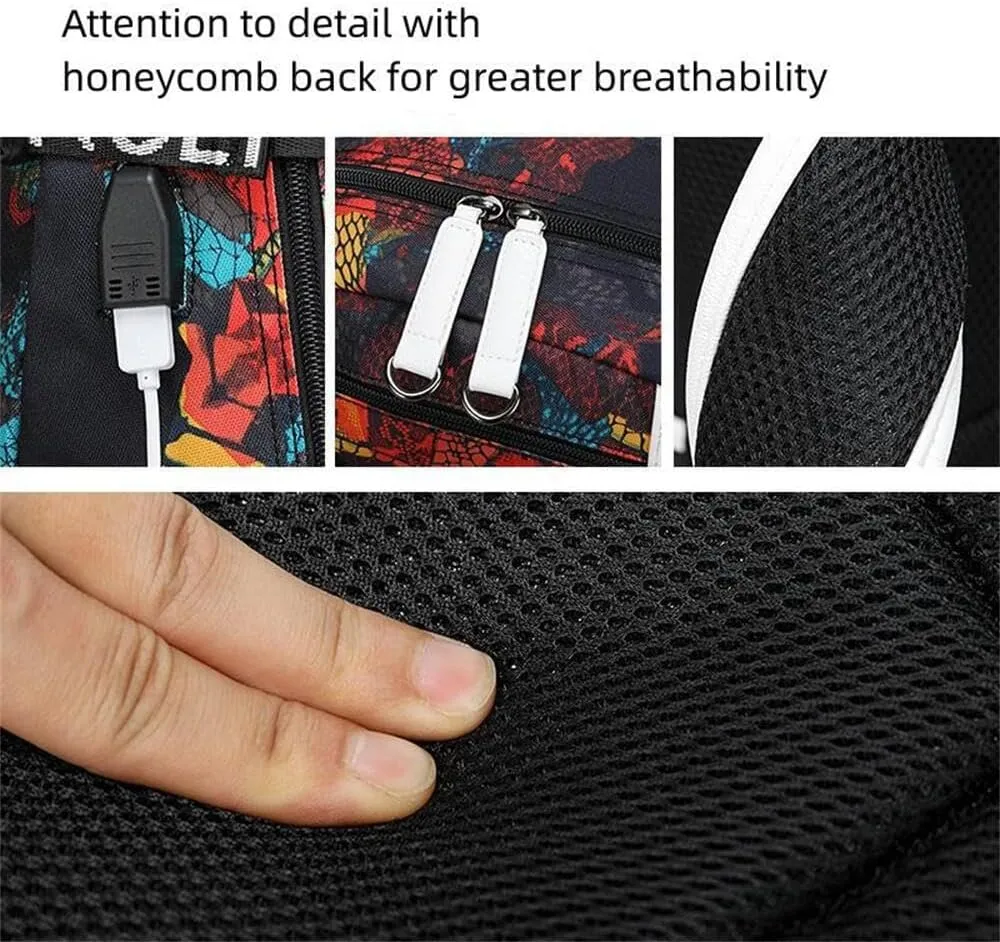 Basketball Player 23 Student School Bag, Laptop Backpack, Ultra-Light Travel Bag, For Men And Women (Planet1)