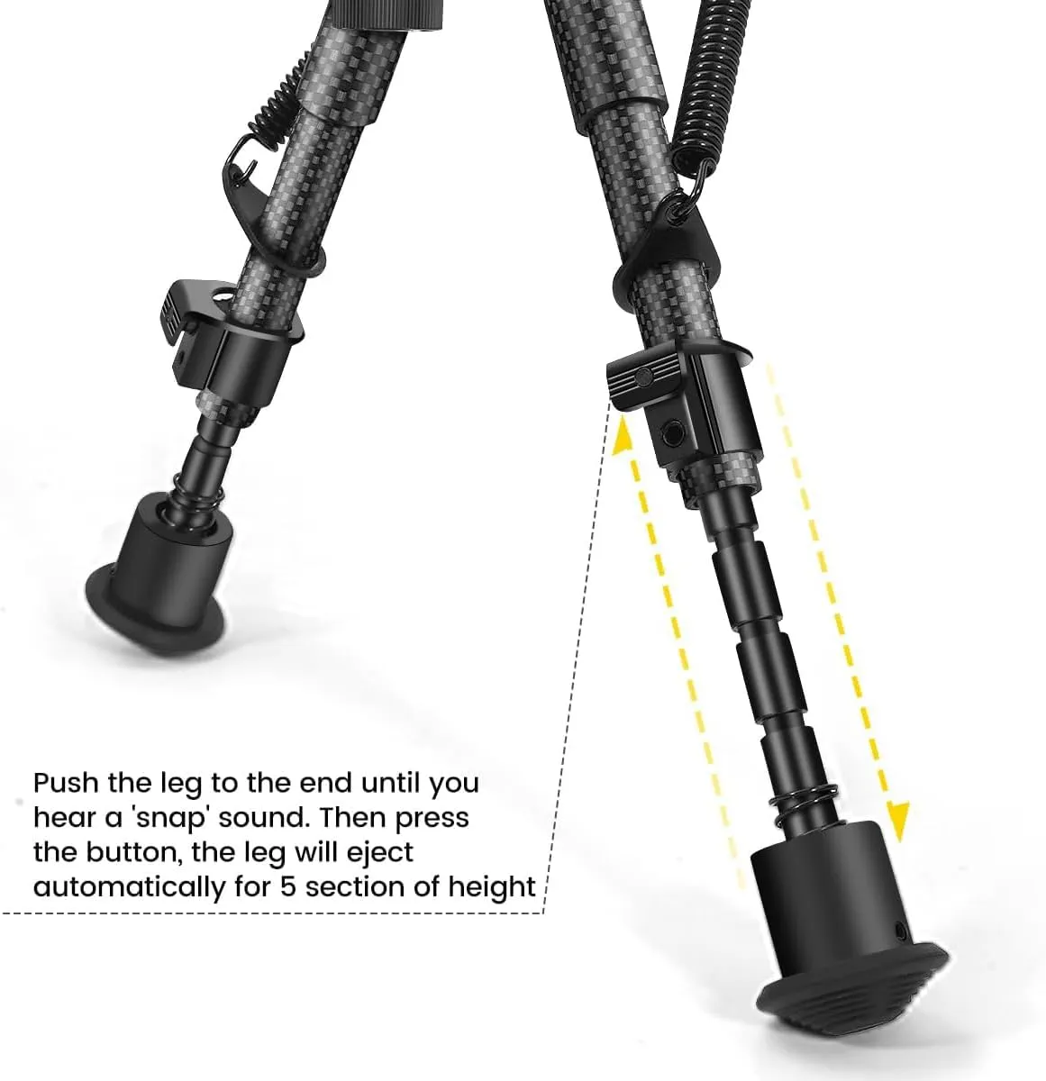 Besrilien Rifle Bipod Sling Swivel Stud Mount 6-9 Inches Bipods for Rifles Heavy Duty
