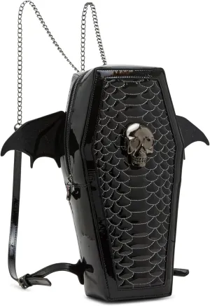 Betsey Johnson Bat to The Bone Backpack, Black