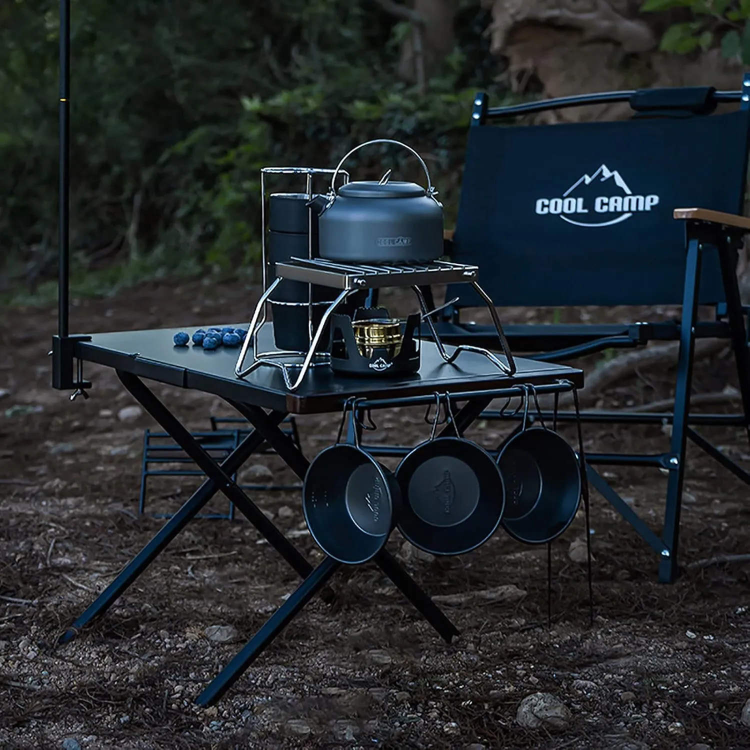 BK&MF Outdoor Camping Folding Table,Portable Picnic Grill Table Ultralight Aluminum Roll-up Table with Carry Bag for Cooking, Picnic, Camp,A,53x36.5x36cm(21x14x14inch)