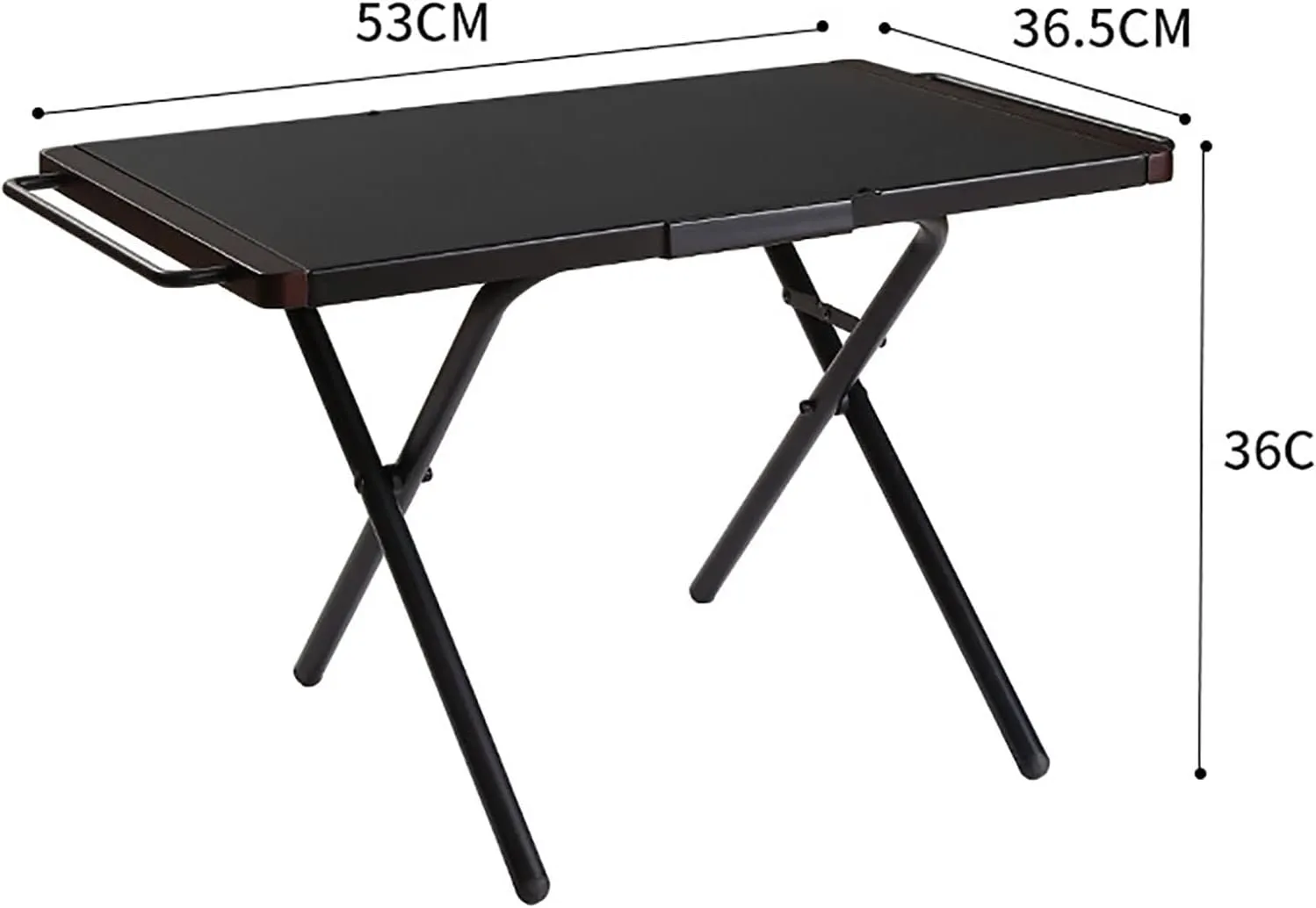 BK&MF Outdoor Camping Folding Table,Portable Picnic Grill Table Ultralight Aluminum Roll-up Table with Carry Bag for Cooking, Picnic, Camp,A,53x36.5x36cm(21x14x14inch)