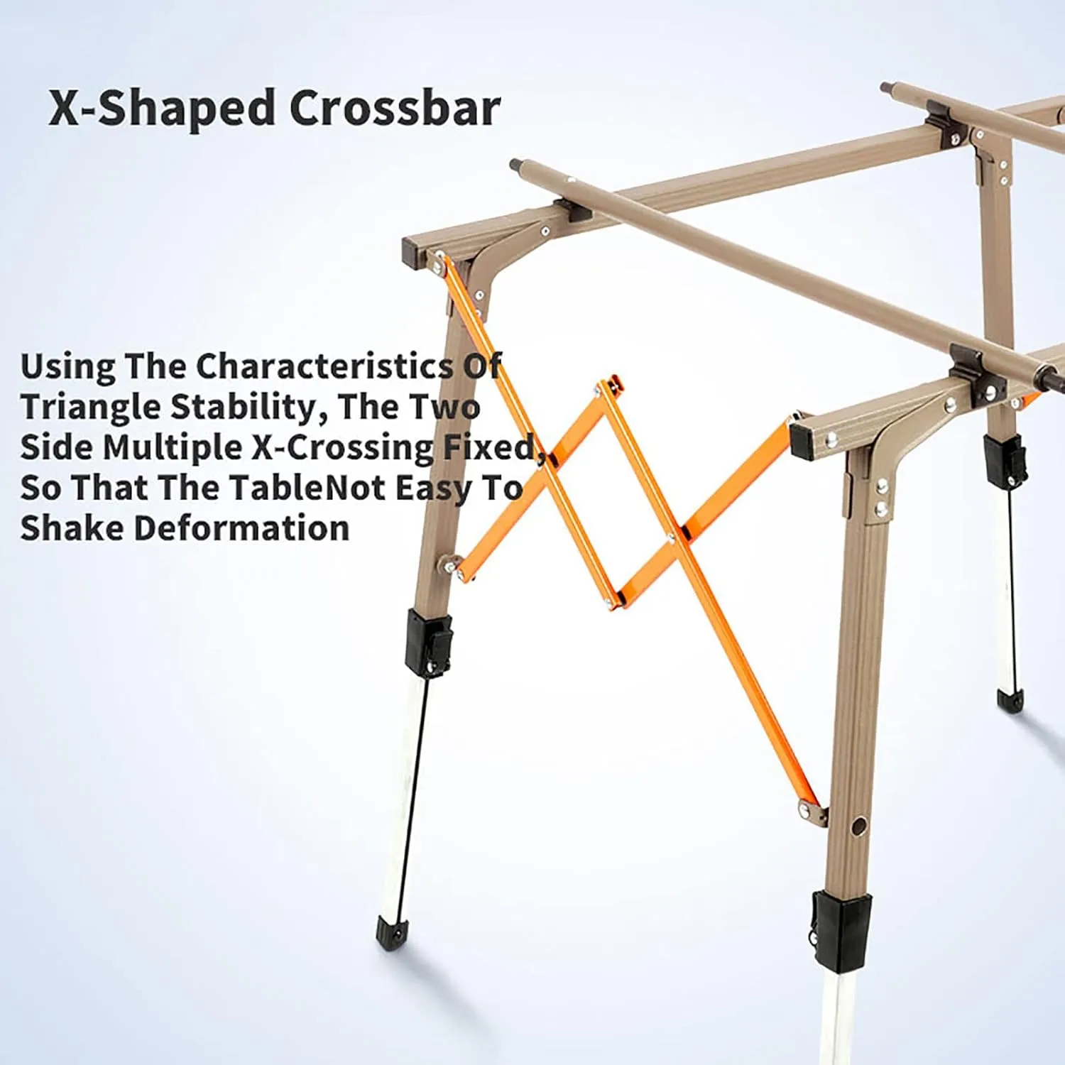 BK&MF Portable Ultralight Camping Table,Aluminum Outdoor Folding Table Height Adjustable Picnic Travel Camping Table with Carry Bag for BBQ, Party, Camping,A,70x70x70cm(28x28x28inch)