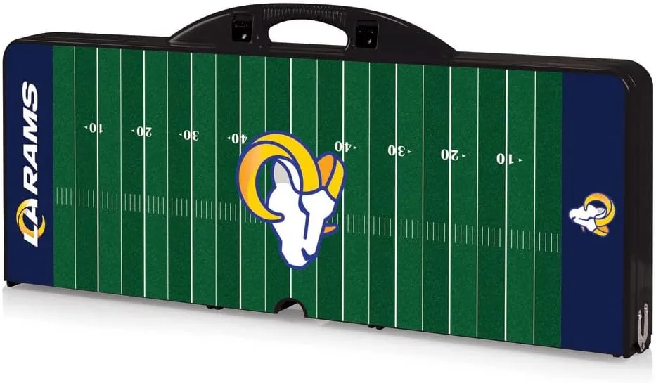 Black Los Angeles Rams Field Portable Picnic Table